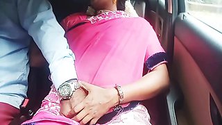 Sexy Saree Telugu Aunty Dirty Talks Car Sex With Auto Driver Part 2