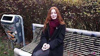 GERMAN SCOUT - Redhead Alice Seduce Lovemaking