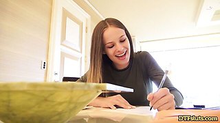 DTFsluts featuring Jillian Janson's shaved sex
