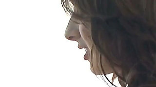 Teen brunette babysitter loves sucking and fucking dildos