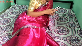 Desi Bhabhi Mili Hot Red Saree Sex - Big Ass Doggy Style & Dirty Talk - Full HD Video