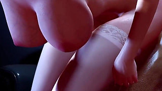 Female Secretary Has an Affair with Boss's Office