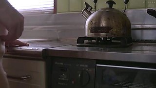 Bald asian pussy babes blowjob and hardcore at home close up