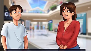 Sultry voiced mommy with big boobs gets animated