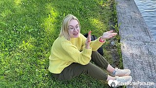 Blonde in the park wanted fresh cock