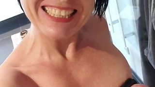 Julie squirts after work