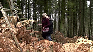 Big boobs MILF gets smashed outdoor