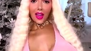 Jadelyne - Blonde Bimbo with Monster Tits Bounce On Dildo -