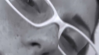 FFM Threesome by the Pool - Busty Blonde and Freckled Redhead in Glasses Share One Cock