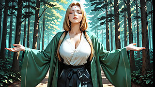 Tsunade Jiraiya Wild Sex In Forest And Onsen Blowjob Deep Big Breasts Blonde Ninja Tsunade Sucking Cock Hard Anal Onsen Water Ca