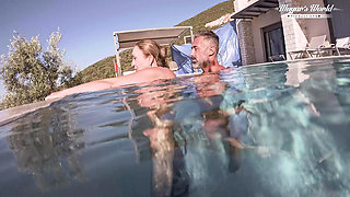 All Natural MILF Julia North Underwater Anal in the Pool