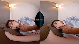 Japanese delivers sensual POV in sleeping VR passion