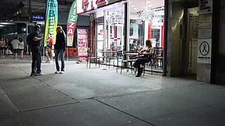 Brunette Amateur Sucks Stranger In Public Cash Stunt
