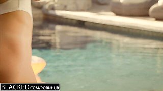 Pornstar action with sexual Rob Piper and Raylin Ann from Blacked.Com
