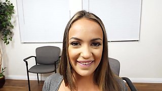 Cougar with big natural tits gets fucked by security cam