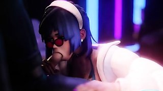 POV blowjob amateur eurobabe in red devil lingerie