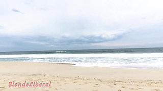 With Micro Bikini on Rio Beach
