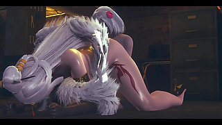 Genshin Impact Hentai - Ninnguang Futanari X Noel Hard Sex - Japanese Asian Manga Anime Film Game Porn