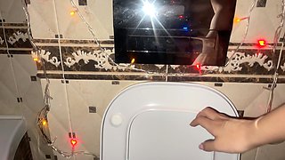 Merry Christmas! Unshaven Pussy Pissing Compilation for the New Year! Close-up! POV!