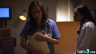 Latin mommy doctor lures a nurse into sex