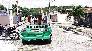 Lesbians venture naked into paradisiacal places in Brazil