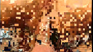 Busty Blonde Beauty Mikki Taylor and Her Muscular Lover Discuss Their Troubles with Shrinker