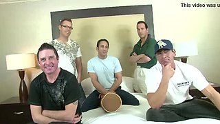 Hot amateur brunette gets gangbanged by 5 huge cocks - Dino Bravo