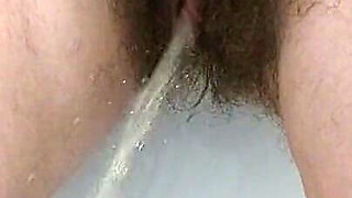 Morning Toilet, My Hairy Pussy Pee