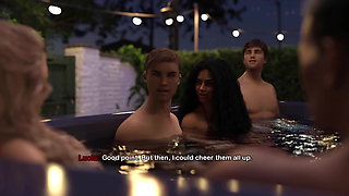 My Bimbo Dream 41 - Hot Latina Gives Double Handjob in Jacuzzi
