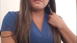 Beautiful Nurse Is at the Reception of the Homemade Porn Room