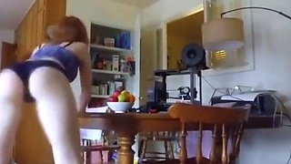 Redhead Ifrit Twerking Her Big Ass at Home