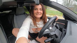 A Stranger Surprises Kat Aluna in a Park