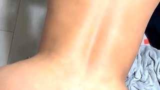 Perfect ass brunette sucing and banging POV