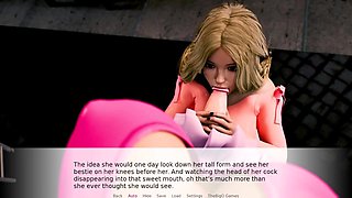 Shameless Afterparty #01 - Ash-blonde School Chick Enjoys THICK Futa Salami Inwards Her Jaws