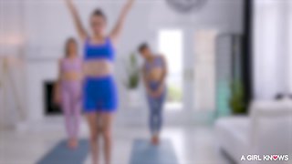 Vanessa Sky's Wild Yoga Threesome Fuels Interracial Heat