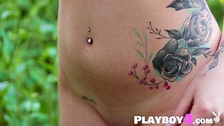 Big jugs mommy model exposing slinky body