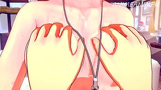 Cartoon busty babe hot video