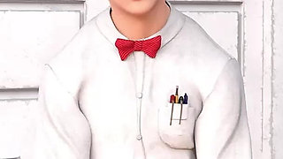 Sexbot Steph Route #1 Animated Porn Gameplay - Mixed Race Hottie Jerks off Nerd