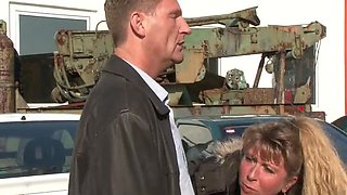 Petra Wegat German Amateur Car Sex - Big Tits Blonde Fucking on Bonnet