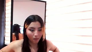 Gorgeous webcam teen in stockings w anal toy