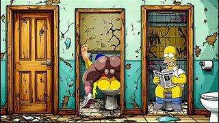 Slutty Cuckold Wife Compilation. Cartoon, Simpson Parody