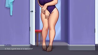 Summertime Saga Part 4: Debbie's All Sex Scenes - Blowjob, Titty Fuck & Hardcore Hentai