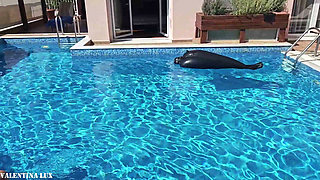 Pool Party with Our Rubber Toy