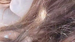 Small titted teen from EU masturbating