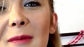 Blonde college teen Cristal gets fucked by step brother