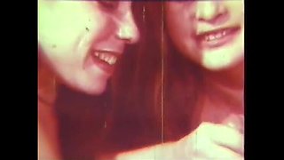 Vintage Threesome with Hairy Blonde Teen Suzanne Fields Takes Big Cock