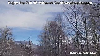 Ready, Set, Snow! Lesbian Foursome for ClubSweethearts