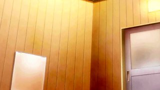 Busty Anime Maid with Big Cock Action