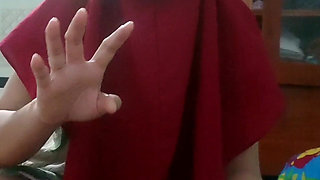 Cheating with Friend Wife Hijab Until Cumshoot