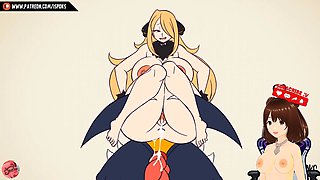 Stepmom and femboy share a bed in wild animated adventure